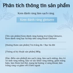 Kem Đánh Răng Phục Hồi/Tái Tạo Men Răng, Phục Hồi Sâu Răng/Bảo Vệ Nướu 9