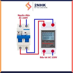 CÔNG TƠ ĐIỆN TỬ 80A loại 1 thông số và 4 thông số, đo số điện tiêu thụ (kWh), công suất (W), điện áp (V), cường độ (A) 7