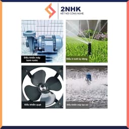 Công tắc điều khiển từ xa 100m/3000W/ 220V 2 tay điều khiển, bật tắt máy bơm nước, máy rửa xe thiết bị công tắc gia đình 8