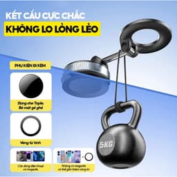 Giá Đỡ Điện Thoại Chính Hãng K007 Hít Chân Không Từ Tính Mạnh Mẽ Xoay 360° Hợp Kim Cao Cấp 2