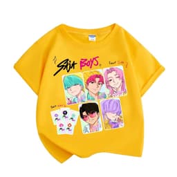 Saja Boys Kpop Demon Hunters Áo Huntrix Áo thun ngắn tay thông thường cho mùa hè 5