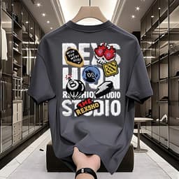 A0920  Hàng mới về! Áo thun tay ngắn in họa tiết, làm từ cotton nguyên chất, mềm mại và thoải mái. 7