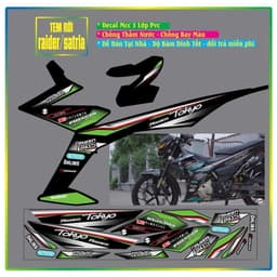 TEM RỜI XE SATRIA RAIDER F150 TOKYO HÓT ĐẸP PHỐI ĐỦ MÀU 1