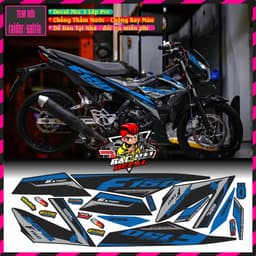 Tem Rời Xe Satria Tem Xe satria Đẹp hót Decal pvc 3 lớp 7