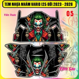 Tem dán nhựa nhám cho Vario 125 đời 2023-2026 joker . Mẫu mới hot trend cực chất 5