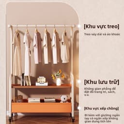 Sào Treo Quần Áo  Đa Năng – Kệ Treo Quần Áo Khung Thép Sơn Tĩnh Điện, Phù Hợp Trang Trí Thông Minh 5