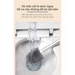 Bộ chổi toilet và hộp đựng hiện đại Nago – chống mùi, giữ vệ sinh tối đa 6