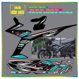 TEM RỜI XE SATRIA RAIDER F150 TOKYO HÓT ĐẸP PHỐI ĐỦ MÀU 7