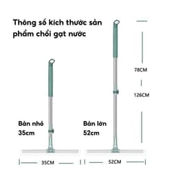 Chổi gạt nước sàn nhà tắm cỡ lớn, Chổi quét nhà gạt nước và lau kính đầu silicon Chổi cao su gạt nước(NgocAnhNgocAnh) 6