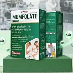 MumFolate Diamond giúp bổ sung giảm thiếu máu thiếu sắt ở phụ nữ có thai và cho con bú, người thiếu sắt> BUN BUN SHOP 1