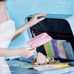 Bộ 7 Áo Mưa Dùng 1 Lần LOTIKA - Chống Nước Tiện Lợi Cho Trẻ Em ,Dễ Dàng Mang Theo Đi Du Lịch, Cắm Trại. 3