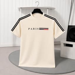 áo thun nam vải dày, Áo Thun Nam PARIS Basic Cotton Co Giãn 4 Chiều Form Chuẩn Hàn Quốc Ao Thun 758 8