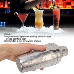 Bình lắc Cocktail KUNHEV, Máy trộn đồ uống khắc phong cách Nhật Bản bằng thép không gỉ, Máy rửa chén chuyên nghiệp Thanh trộn pha chế chống gỉ an toàn 5