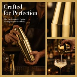 Bộ bình lắc Cocktail 2 mảnh KECTTIO, Bộ bình lắc thanh inox 304 thiết kế đơn giản, thanh công cụ trộn pha chế thực tế 3