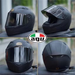 Mũ Bảo Hiểm Fullface AGU Đen Carbon | Chính Hãng, Đi Phượt Cao Cấp – BH 1 Năm + Túi Đựng | Phượt An Toàn 5