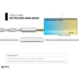 (Bh06tháng) Thiết bị giải mã DAC/AMP/Soundcard Gaming EPZ TP35 Pro, Đầu ra: 3.5mm và 4.4mm, kích âm thanh 6