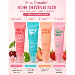 Son Dưỡng Môi Hương Trái Cây Miss Organic Giúp Căng Bóng , Chống Oxy Hóa, Giảm Khô Môi | 1 Tuýp/10ML 2
