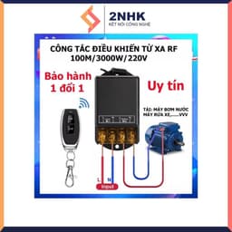 Công tắc điều khiển từ xa cho máy bơm nước 100M 30A Công suất lớn Xuyên tường (3000W)/ điện áp 110V 220V 6