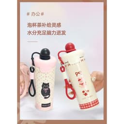 [Tặng túi+cọ ống hút] CHÍNH HÃNG Cốc giữ nhiệt thép không gỉ 316, dung tích 600ml TẶNG sticker dây cầm tay chắc chắn 6