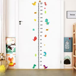 Thước Đo Chiều Cao, dán tường đo chiều cao cho bé hình con vật đáng yêu decal trong  kt 60*90 3177 5