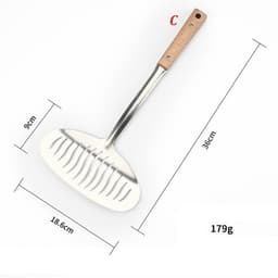 Xẻng inox lật cá rán nguyên con chuyên dụng cho nhà bếp cao cấp, dụng cụ lật cá nguyên con 2