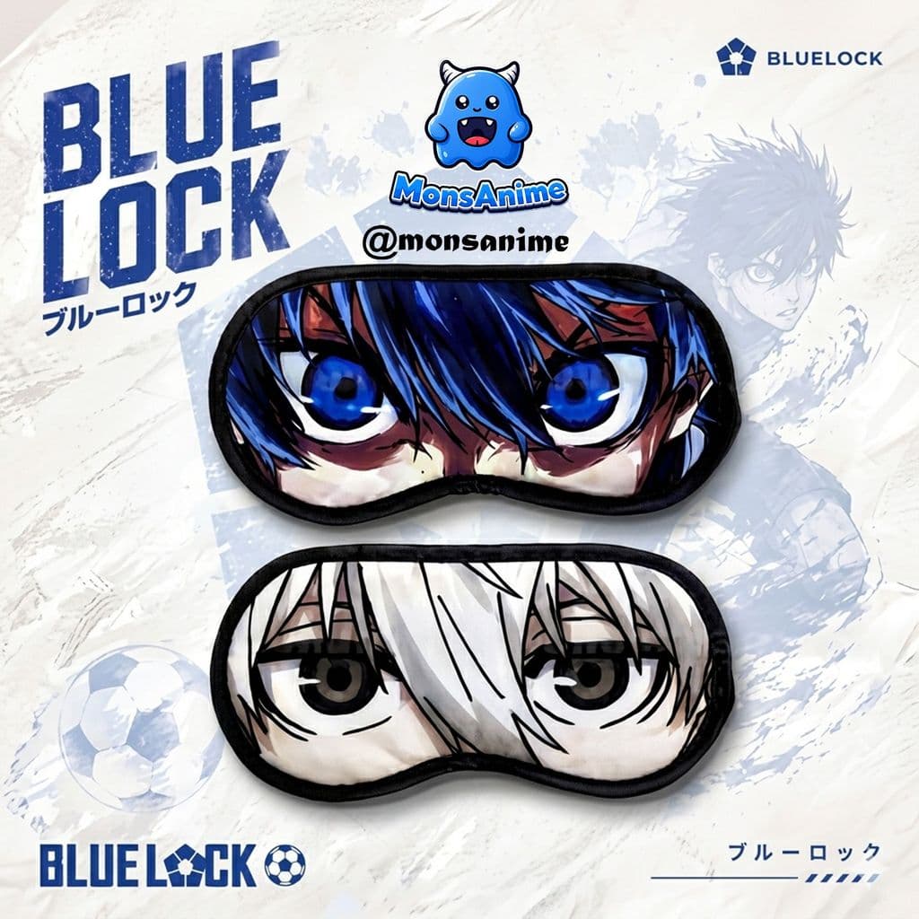 Bịt Mắt Ngủ in hình Blue lock Nagi Isagi - Miếng che mắt ngủ êm ái Phụ kiện cosplay