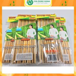 Combo 10 Đôi Đũa tre sạch an toàn cho sức khỏe (Vỉ 10 đôi) 1