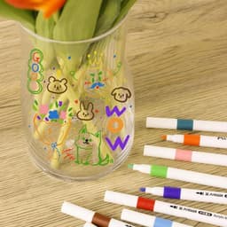 Bút màu acrylic marker 60 màu vẽ sơn chống nước bộ cọ vẽ trên mọi chất liệu bề mặt - Hộp bút màu 60 chi tiết 9