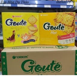 Bánh Goute Mè /Hạt /Dâu Sữa Chua/Bơ Đậu Phộng Orion Hộp Giấy 5
