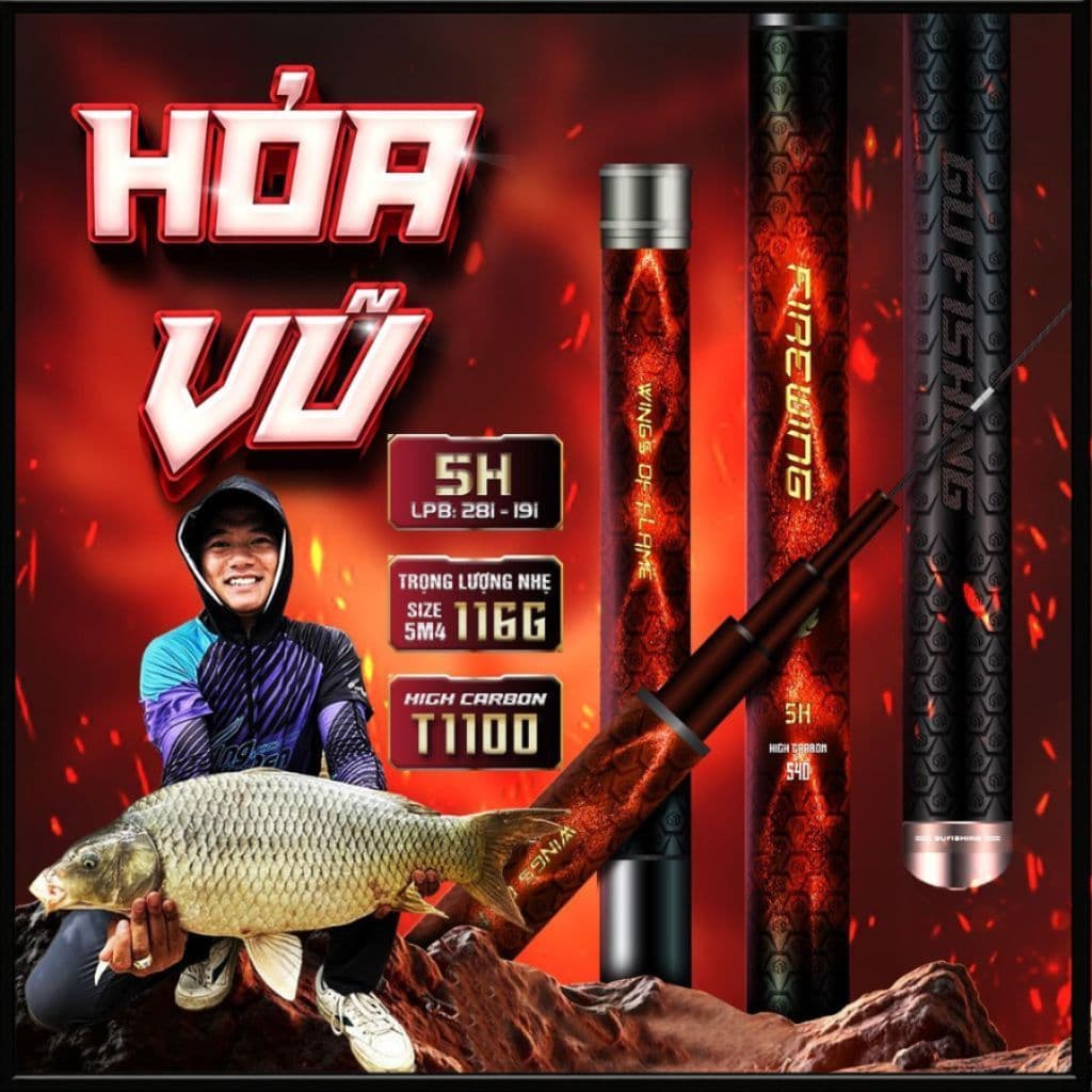 Cần Tay GUF Hỏa Vũ Tặng Áo Nắng