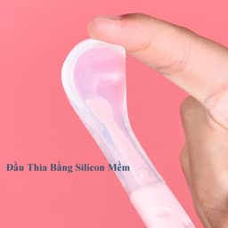 Thìa muỗng nạo 2 đầu silicon và inox nạo Momely 6