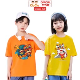 Áo Thun Trung Thu Hình Múa Lân Dễ Thương Cho Bé Trai Bé Gái CIUCIU KID Vải Cotton Thấm Hút Mồ Hôi 7