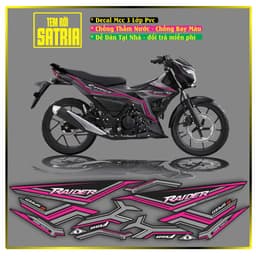 tem rời xe raider satria mẫu mới đẹp hót decal 3 lớp không bay màu 2
