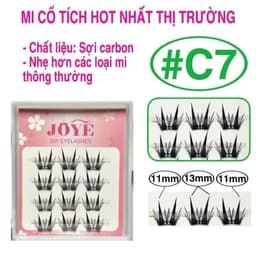[hộp mini] Lông mi giả cổ tích thần thoại JOYE loại tách sợi từng cụm, chùm, bụi (nối mi) 5