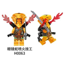[CÓ SẴN][IN LƯNG][2 Mặt]Mô Hình Nhân Vật Ninjago Có Tóc- Lắp Ghép Ninjago Core Evo-Mãng Xà Sepentine 4