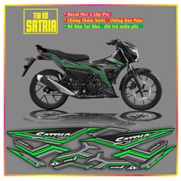 tem rời xe raider satria mẫu mới đẹp hót decal 3 lớp không bay màu 3
