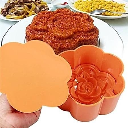 Bộ khuôn làm xôi Phúc Lộc Thọ Việt Nhật, Khuôn làm xôi cúng Hình hoa hồng, đầy tháng thôi nôi