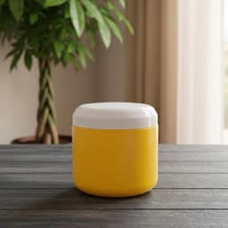 [Combo 10] Hũ nhựa HDPE 500gr, màu vàng tươi, dùng để đựng kem ủ đựng kem body, đựng kem dưỡng 2