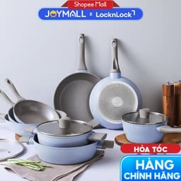 Chảo chống dính phủ ceramic LocknLock Pastella IH đáy từ inox 430, dùng được bếp từ, hàng chính hãng - JoyMall 1