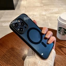 Ốp điện thoại sạc không dây từ tính hình vuông sang trọng Ốp lưng iPhone17 16 15 14 13 12 11 Pro Max 7 8 Plus XR XS Max 3