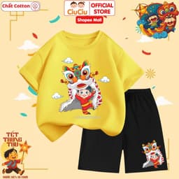 Bộ Đồ Hình Múa Lân Trung Thu Tết Đoàn Viên Cho Bé Trai Bé Gái  CIUCIU KID Vải Cotton Mềm Thoáng Mát 8