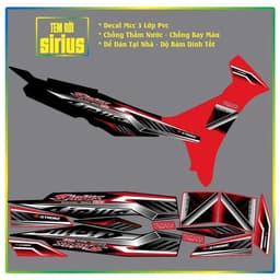 Tem rời Sirius Tem Xe Sirius Chế Cực Chất. Decal Pvc 3 lớp 3