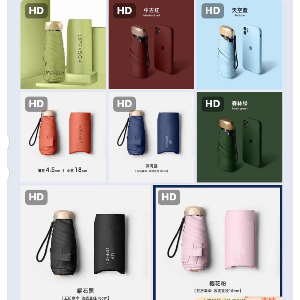 ô gấp gọn siêu nhỏ tiện lợi siêu xinh