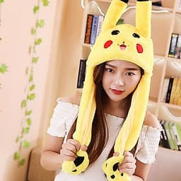 Mũ Pikachu tai giật thời trang dễ thương quà tặng xinh xắn đồ chơi cho bé 1