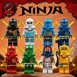 [CÓ SẴN][IN LƯNG][2 Mặt]Mô Hình Nhân Vật Ninjago-Minifigures Ninjago Dragon Rising 2 1