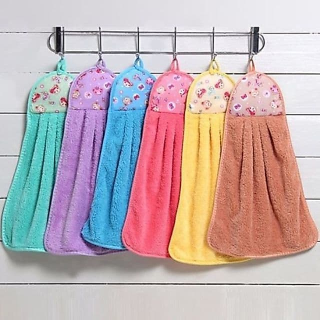 Combo Từ 1 - 10 Cái Khăn lau tay nhà bếp loại lông mềm kích thước 32x21cm _LMA