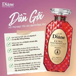Dầu gội hỗ trợ mọc tóc và làm phồng tóc Moist Diane Extra Volume & Scalp 1