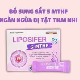 LIPOSIFER 5-MTHF – bổ sung sắt & folate thế hệ mới, ngăn ngừa dị tật thai nhi, mẹ khỏe con thông minh! 💕 1