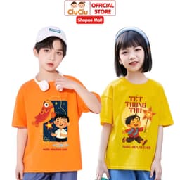 Áo Phông Cộc Tay Hình Bé Rước Đèn Trung Thu Dễ Thương Cho Bé CIUCIU KID Vải Cotton Mềm Thoáng Mát 7