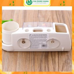 Kệ Treo Chữ HoMe Để Bàn Chải Kem Đánh Răng Kèm Cốc Siêu Bền Siêu Tiện Lợi 2